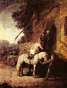Rembrandt van rijn The Good Samaritan France oil painting artist